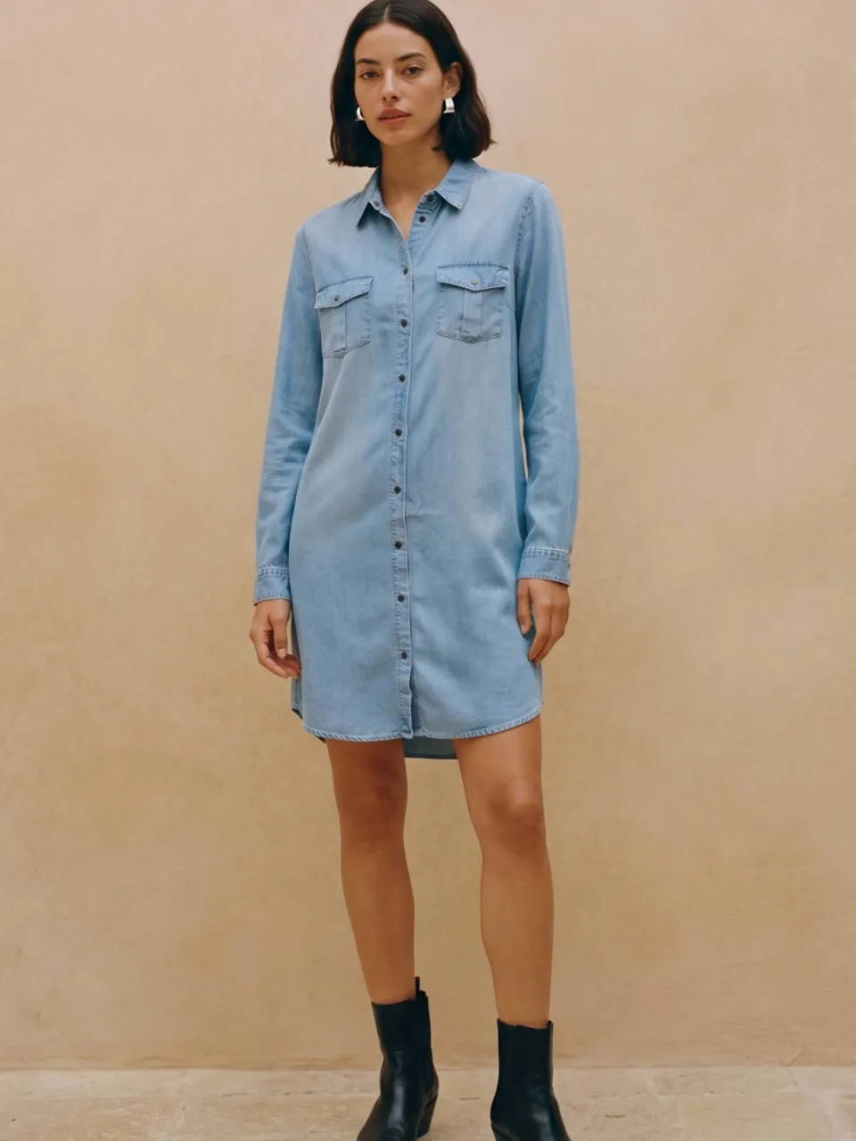 Vero Moda blousejurk VMSILLA blauw, foto 4