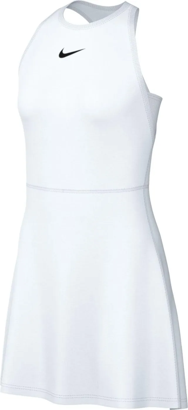 Nike W NK DF VICTORY DRESS WHITE/BLACK 100 Wit