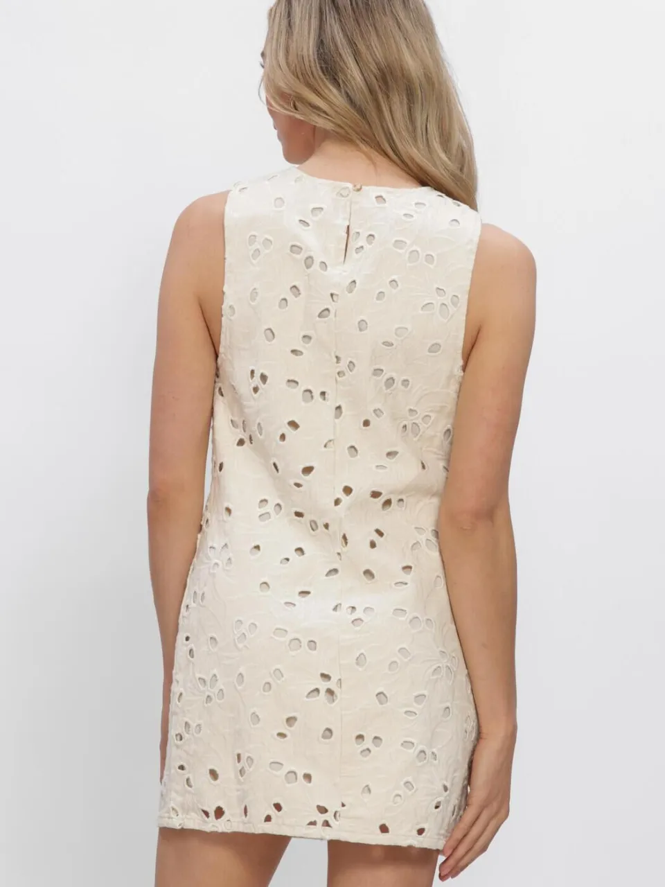 Edited Dames Jurken Nicky Denim Dress - Ecru, foto 3