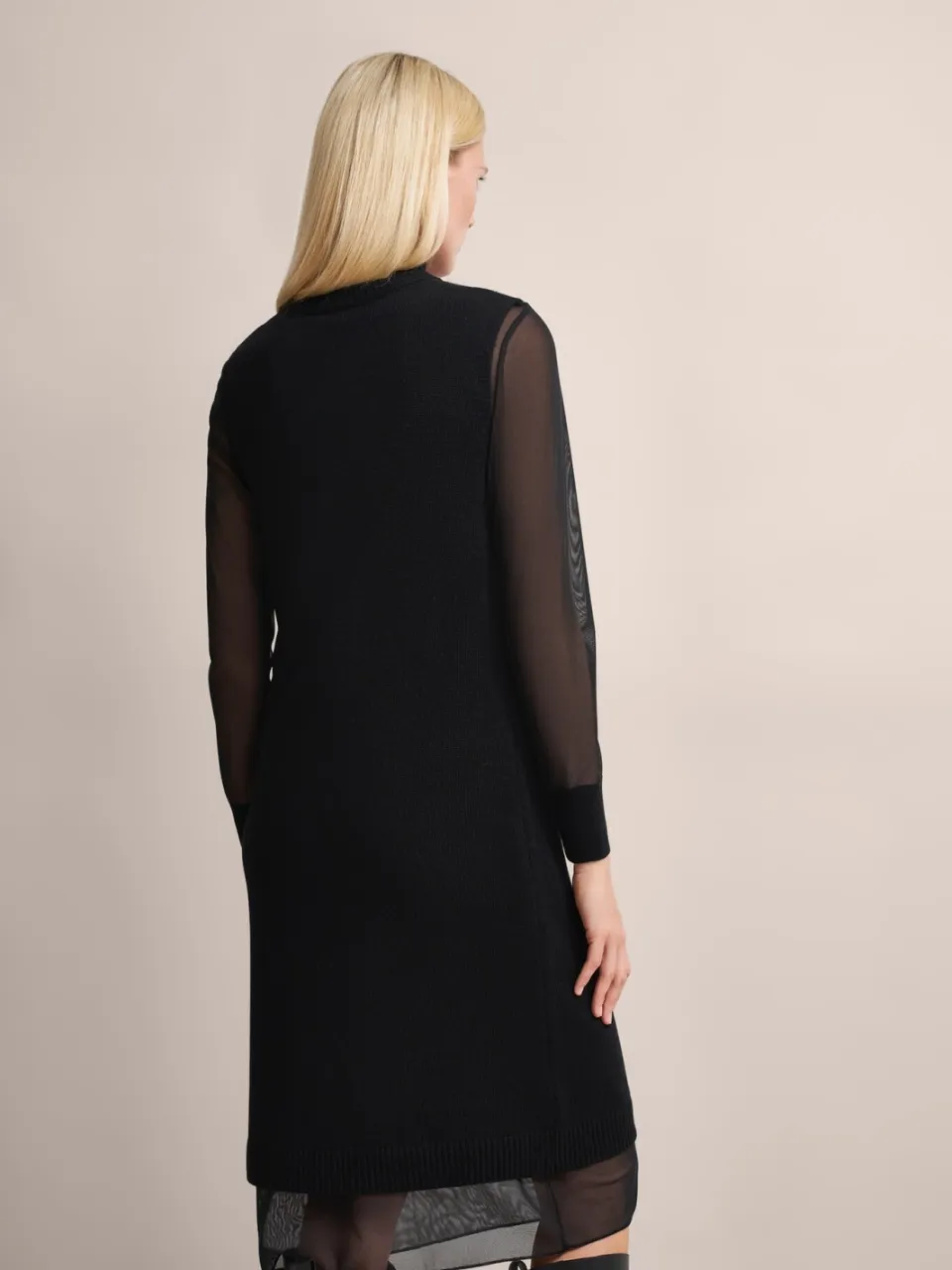 Bugatti Damen Jurk in laagjeslook zwart, foto 2