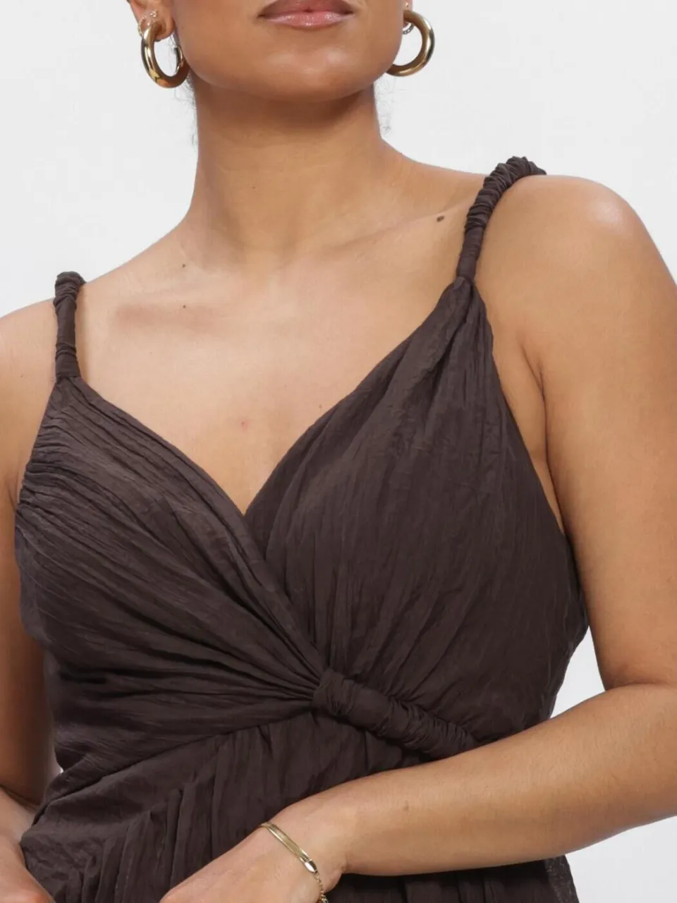 COPENHAGEN MUSE Dames Jurken Cmjoan-dress - Bruin, foto 3