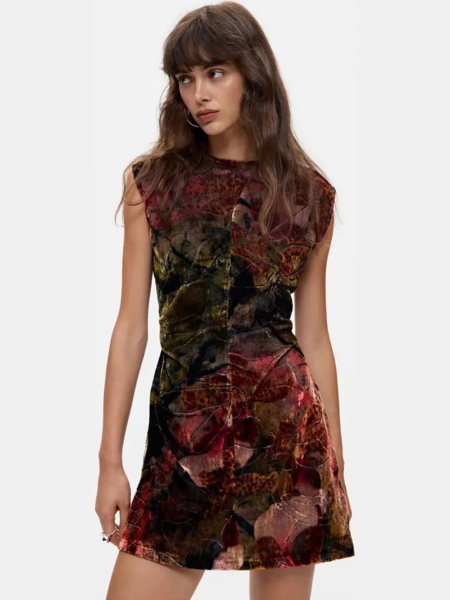 Desigual korte jurk met print - meerkleurig multi, foto 4