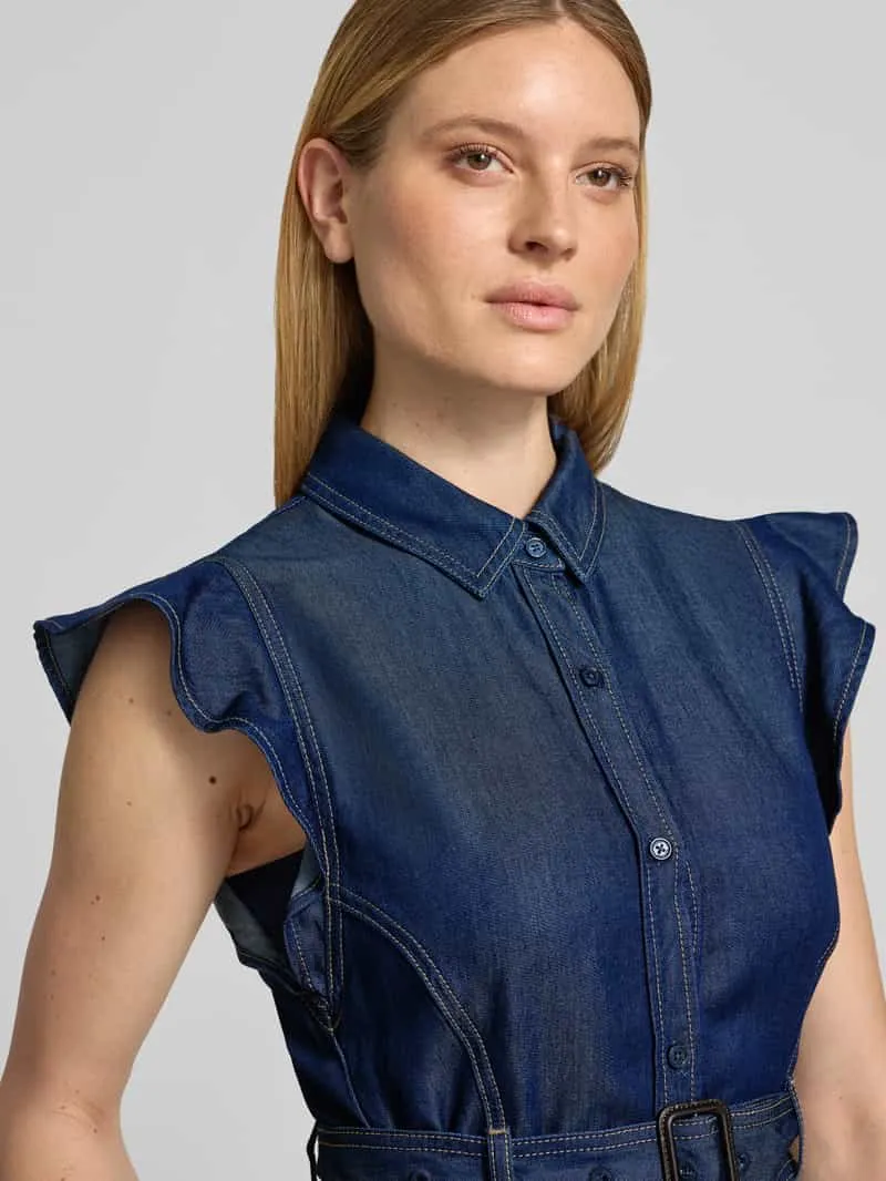 Tommy Hilfiger Fit and Flare denimjurk van lyocell, foto 4
