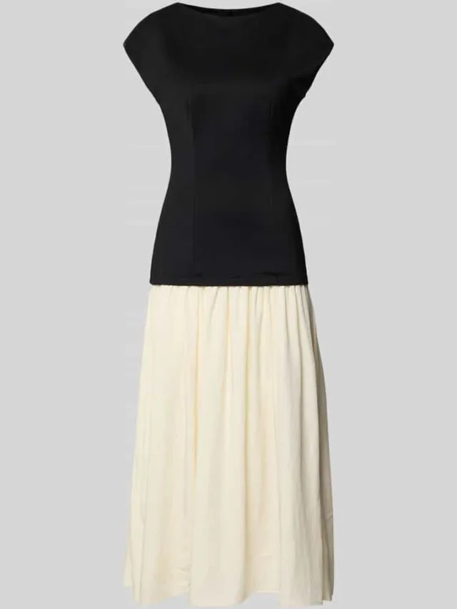 Little Mistress midi-jurk in 2-in-1-look zwart, foto 2