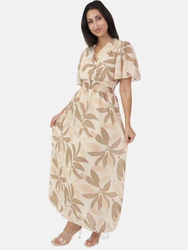 Elara Maxikleid Beige