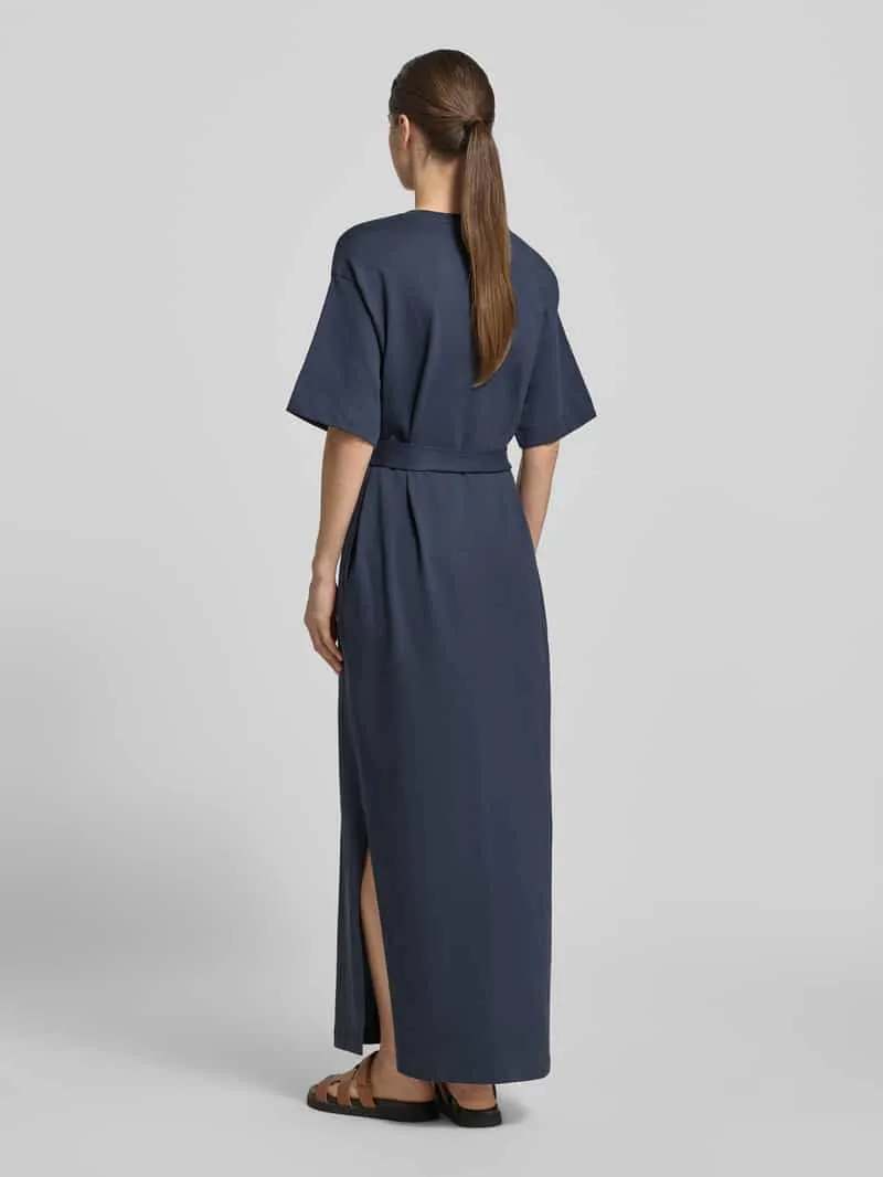 Selected maxijurk donkerblauw