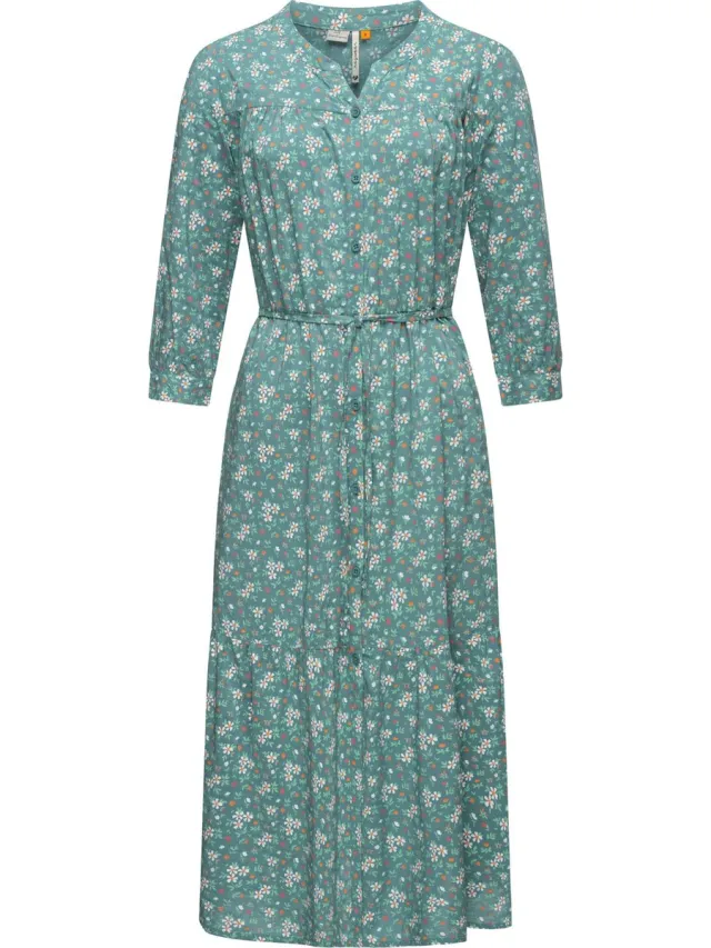Ragwear Dames zomerjurk Meve Oceaangroen