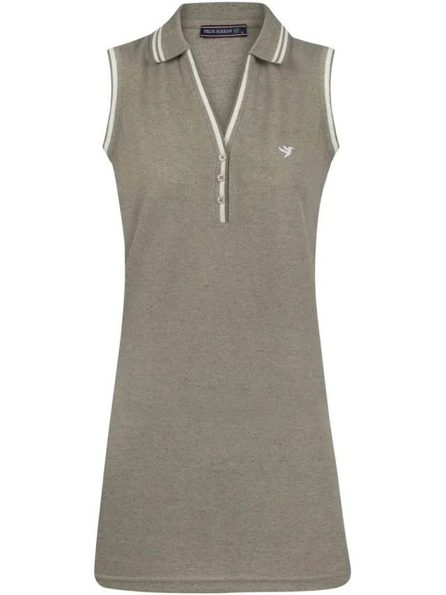 FELIX HARDY Midi Zomer Kleid Katoen Dames Lichtgroen