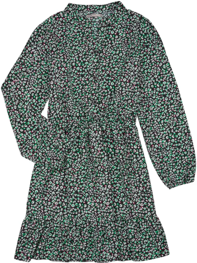 Only Korte Jurk Only KOGLINO-MONIQUE STRING L/S DRESS PTM Zwart