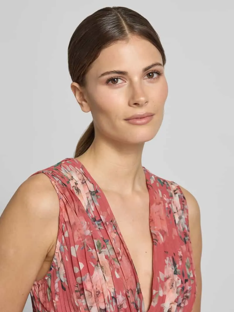 ADLYSH regular fit maxijurk met allover bloemenprint roze, foto 4