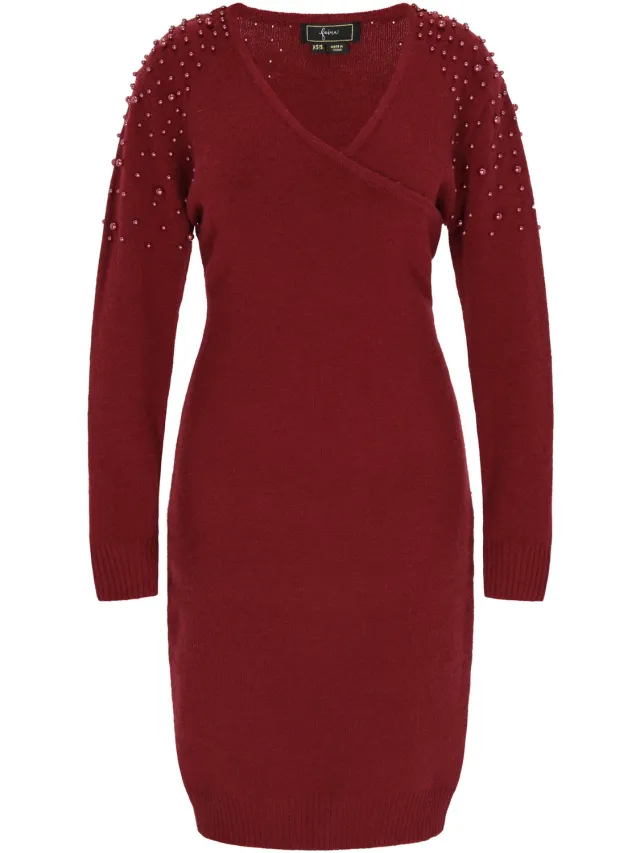 NAEMI Dress Burgundy