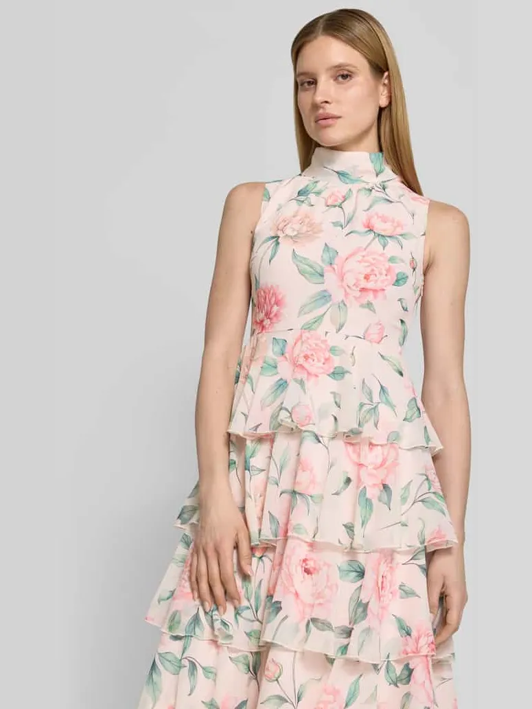 Vero Moda Getailleerde vrijetijdsjurk met volants model 'FELICIA' lichtroze, foto 4