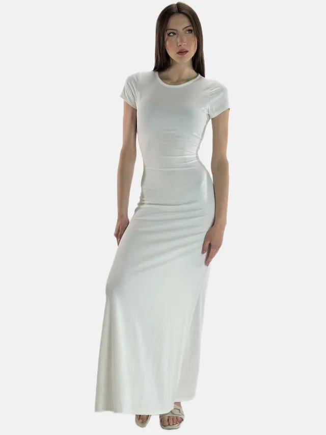 Elara Maxikleid Weiß