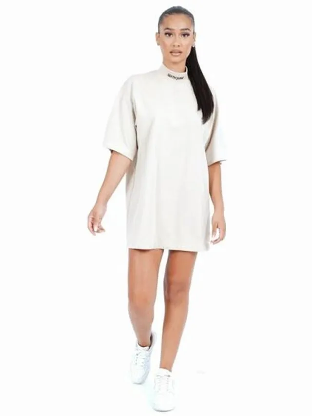 Sixth June Dames jurk Sixth June Col Rond beige
