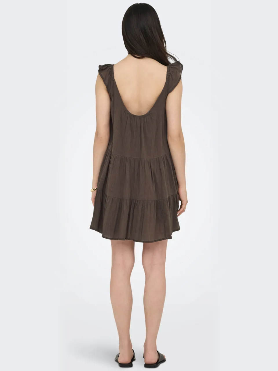 Only mini jurk - bruin, foto 4