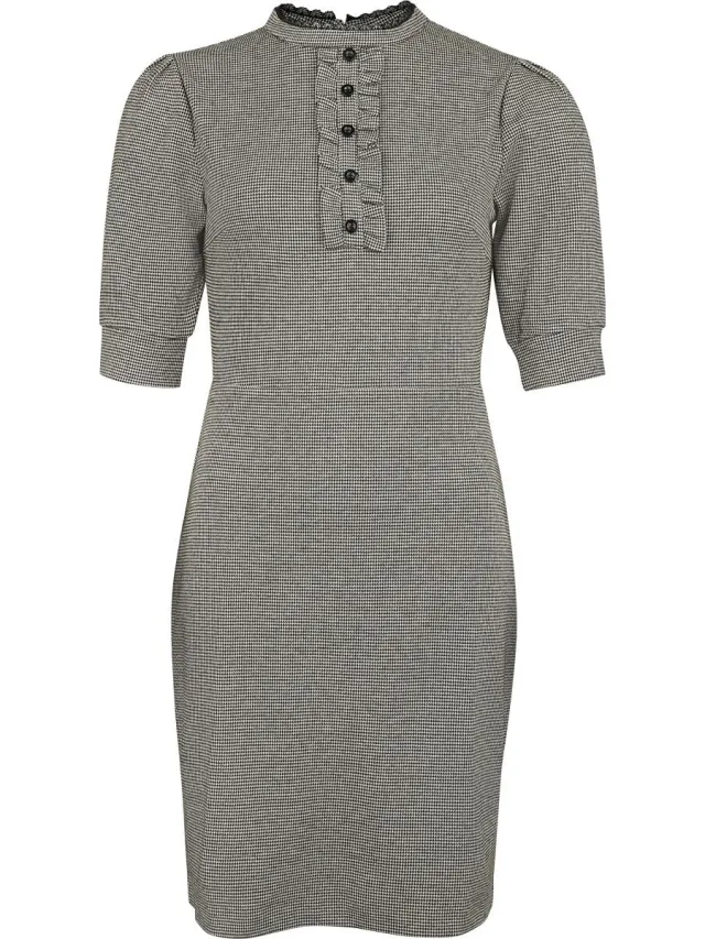 Vive Maria Chelsea Dress Dames Midi-jurk - bruin/zwart bruin;zwart