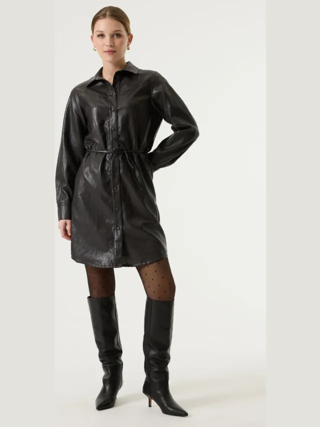 Garcia Bruine leather look jurk