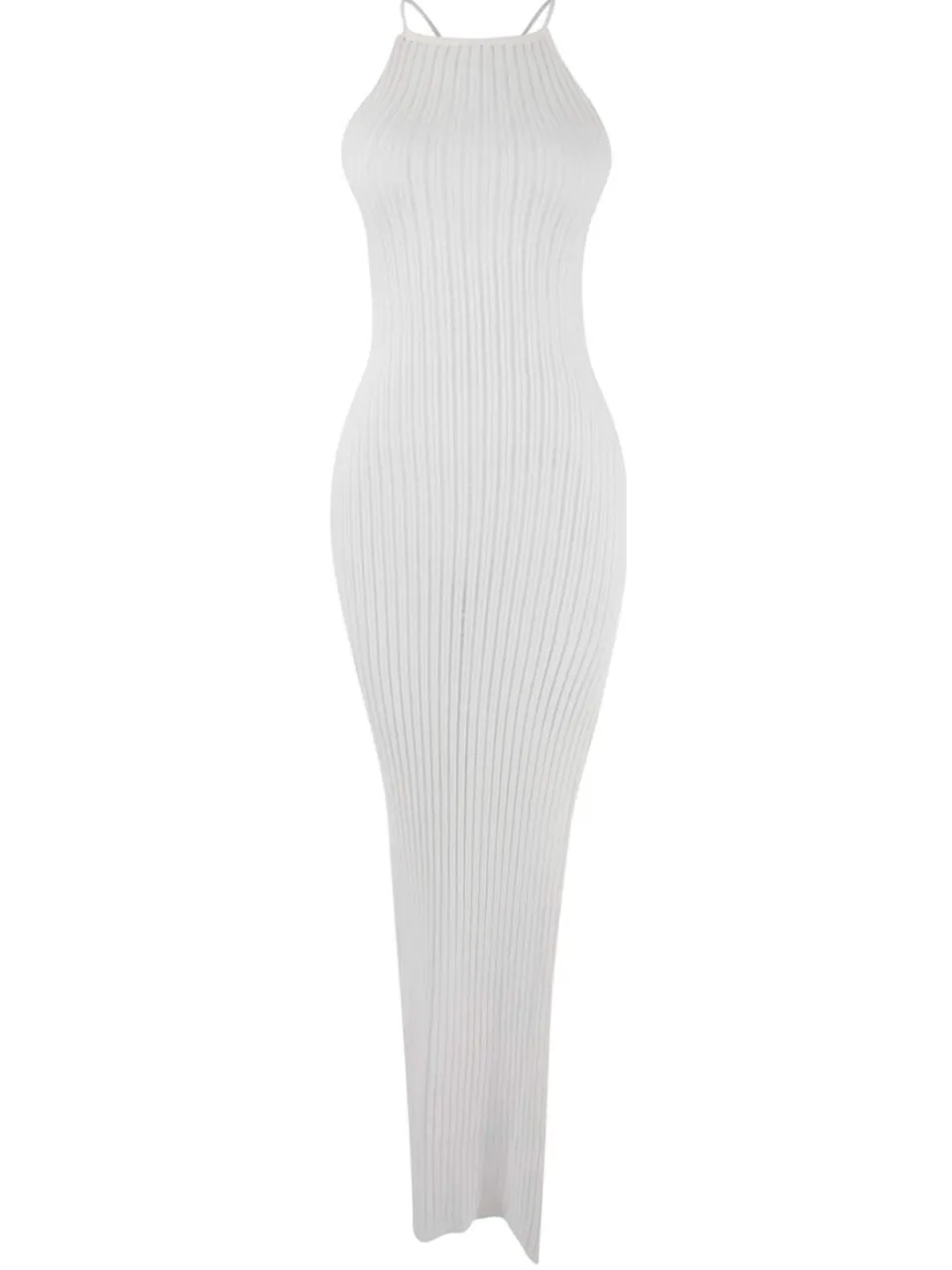 Trendyol TRENDYOLMİLLA Dames Ecru Ajour Maxi Mouwloos Strandkleding Recht Jurken, foto 2