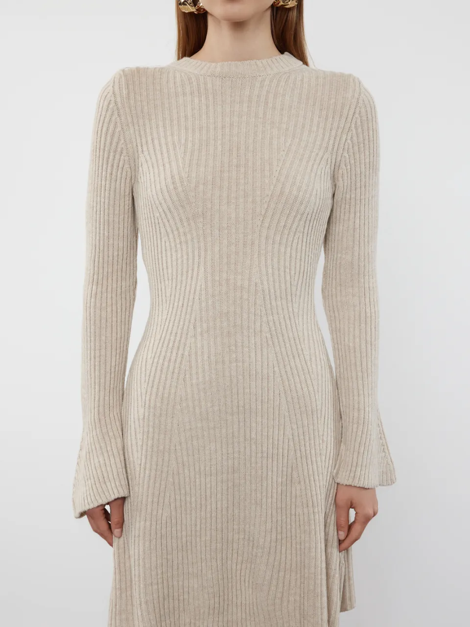 Trendyol TRENDYOLMİLLA Dames Beige Effen Extra Kort / Super Mini Lang Casual A-lijn Jurken, foto 2