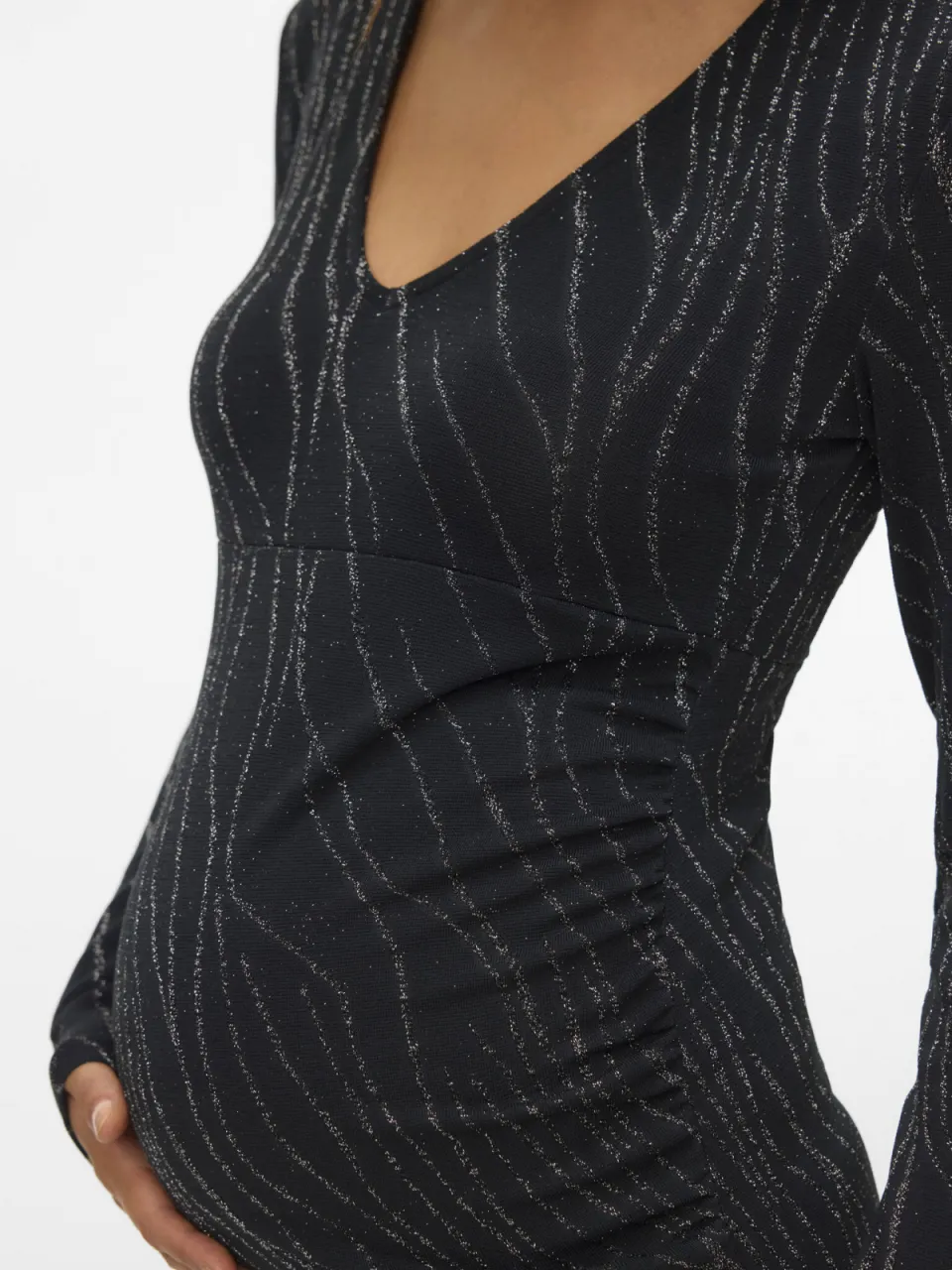 Vero Moda Maternity VMMNITA korte zwangerschapsjurk zwart, foto 4