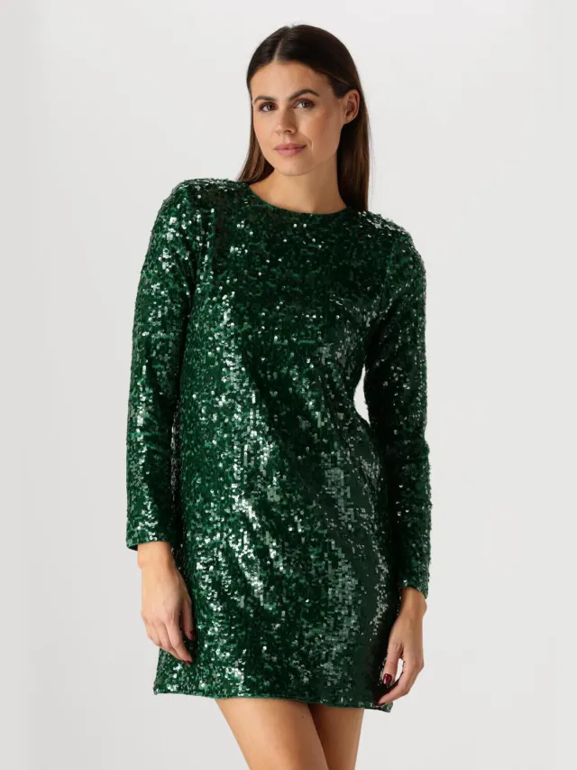 Suncoo Dames Jurken Carlota Glitter - Groen