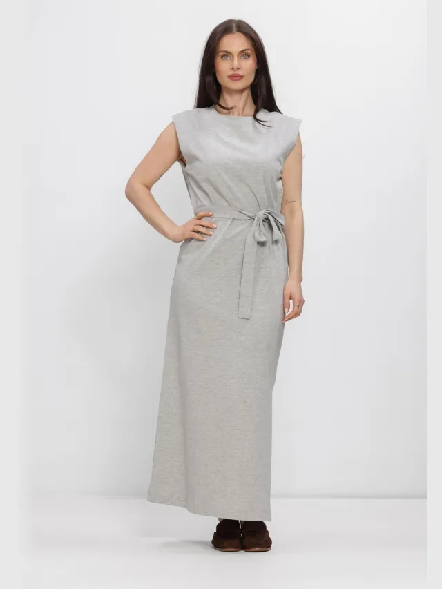 SELECTED WOMEN Dames Jurken Slfhalley Sl Ankle Dress - Lichtgrijs