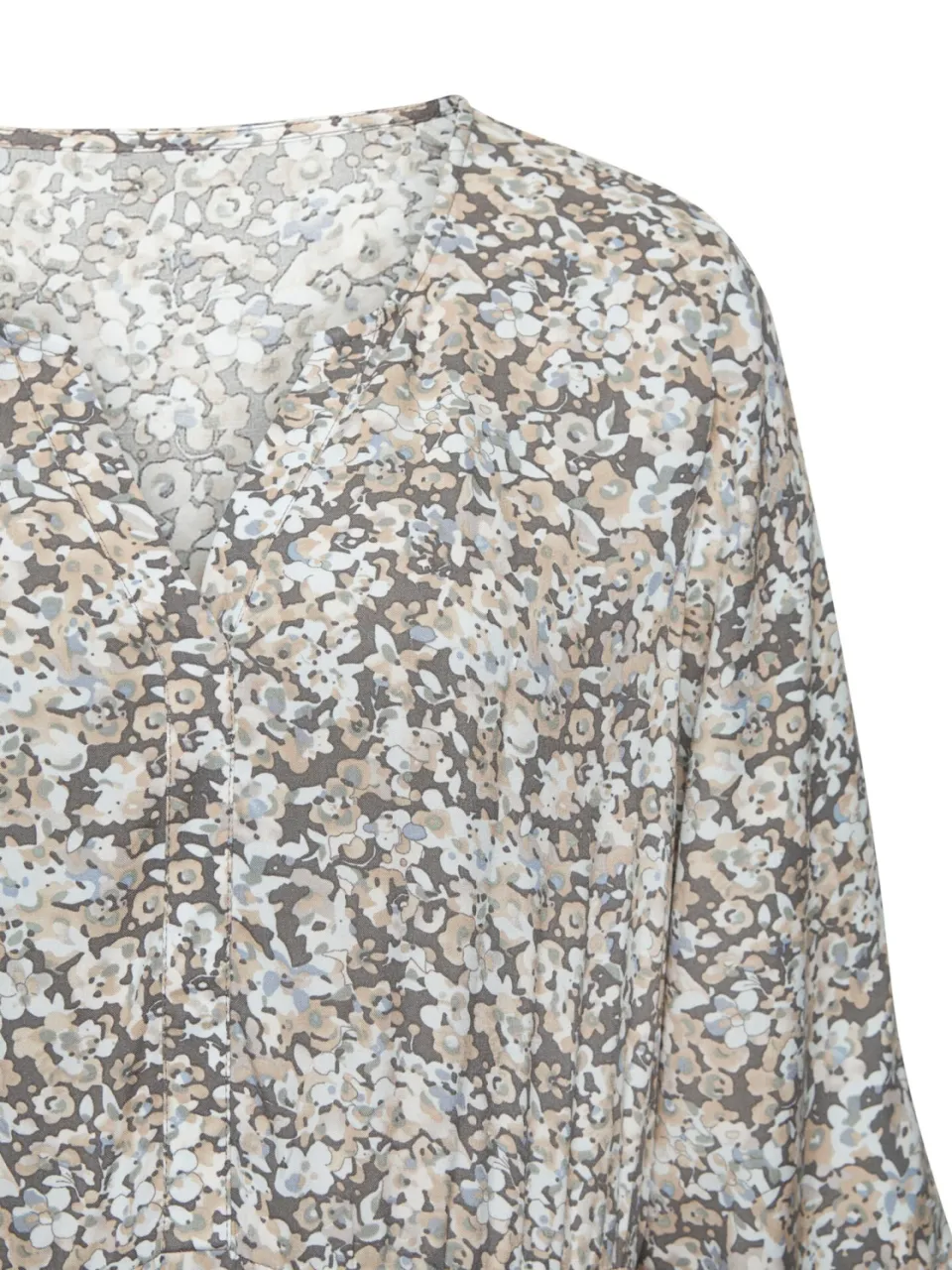 Maxi-jurk grijs/beige bedrukt, foto 2