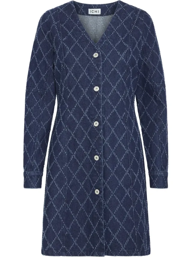 Ichi IHANGELS DR - Dames - Mini jurken ESTATE BLUE WASH