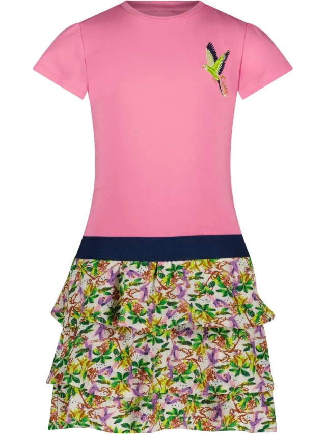B.Nosy B. Nosy Y403-5872 Meisjes Jurk - Sugar Pink