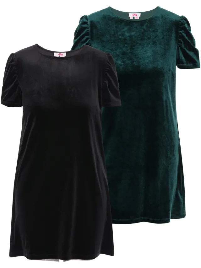 Mo Dress 2-Pack Black & Dark Green