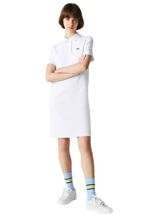 Lacoste Dames/Dames Piqué Poloshirt met Korte Mouwen (Wit)