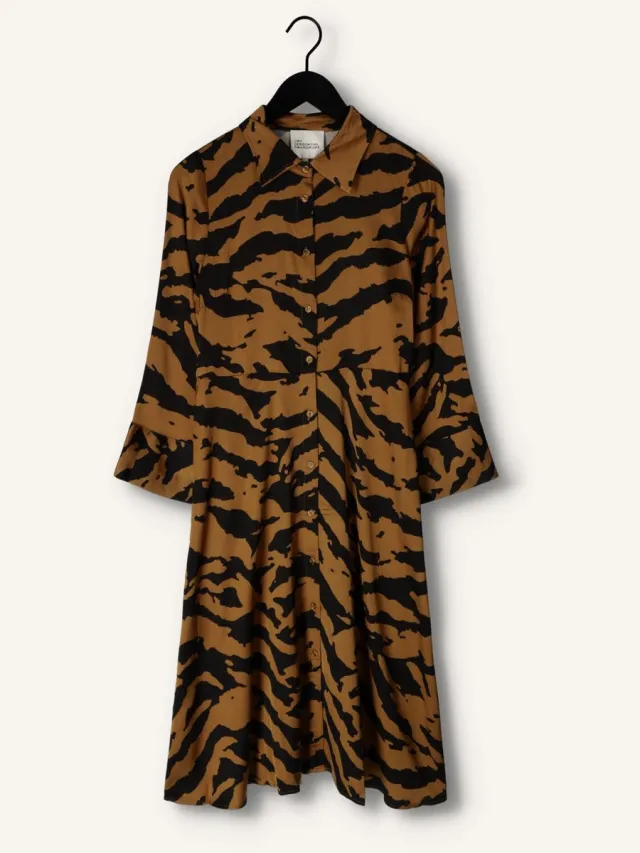 My Essential Wardrobe Evemw Long Dress Dames - Jurk - Bruin
