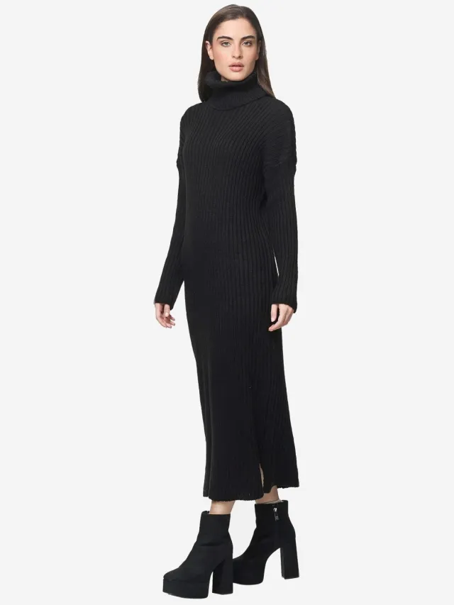 Elara Strickkleid Schwarz