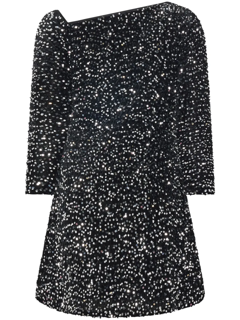 Limited Collection Zwarte Offshoulder Jurk Met Pailletten, foto 2