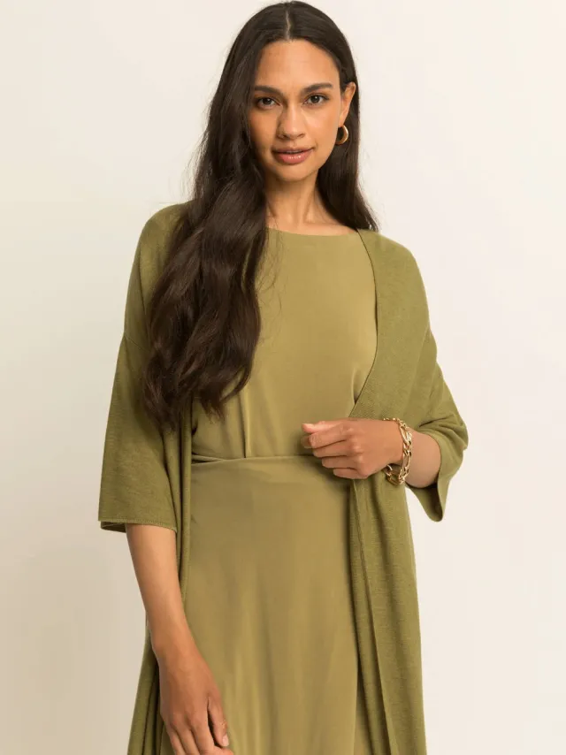 Expresso midi jurk - groen, foto 4