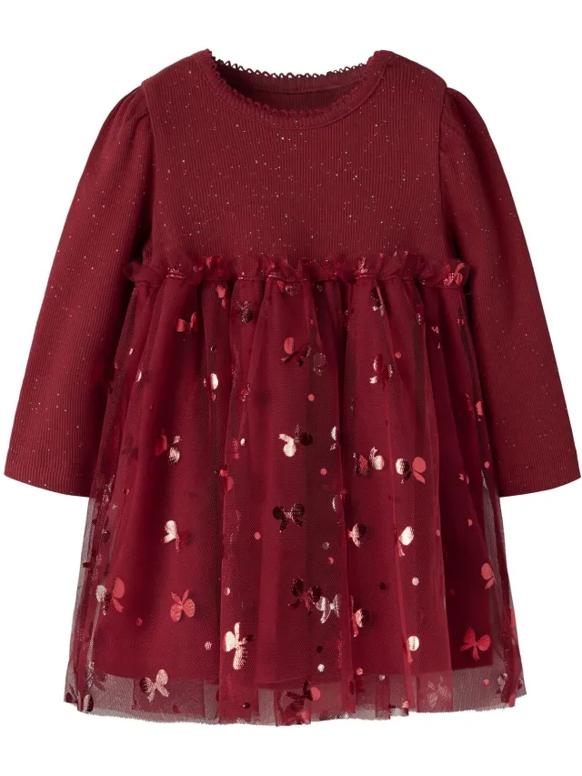 NAME IT Jurk Regular fit Red Dahlia1