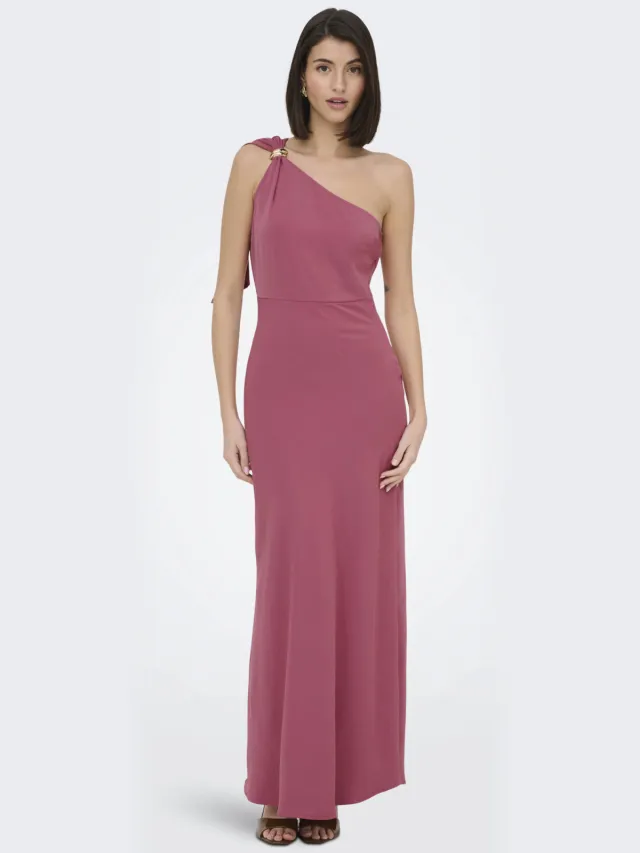 JDY maxi jurk gebreid roze