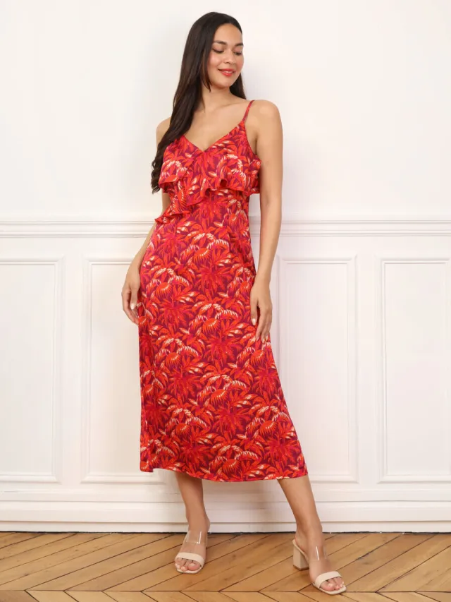 La Modeuse Jurk La Modeuse 71007_P166370 Rood