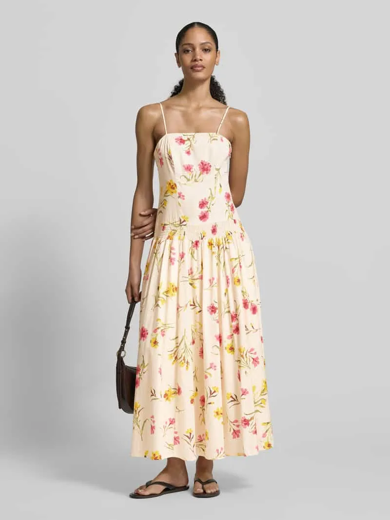 Jake*s Collection Midi-jurk met verstelbare bandjes beige, foto 4