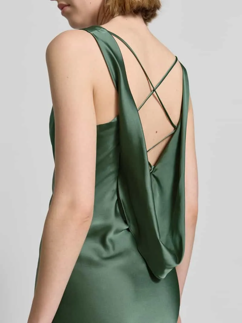 LUXUAR FASHION Avondjurk met vetersluiting aan de achterkant groen, foto 2