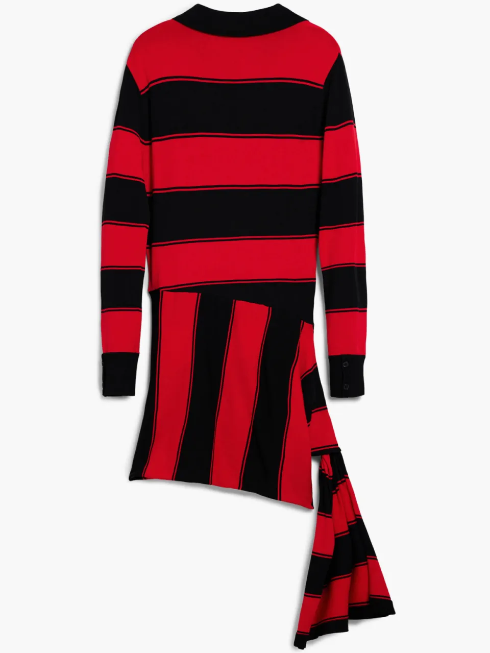 Desigual gestreepte korte jurk rood, foto 3