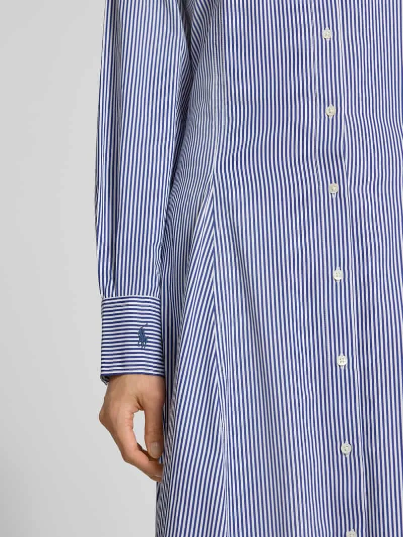 Polo Ralph Lauren Getailleerde vrijetijdsjurk van puur katoen koningsblauw, foto 4