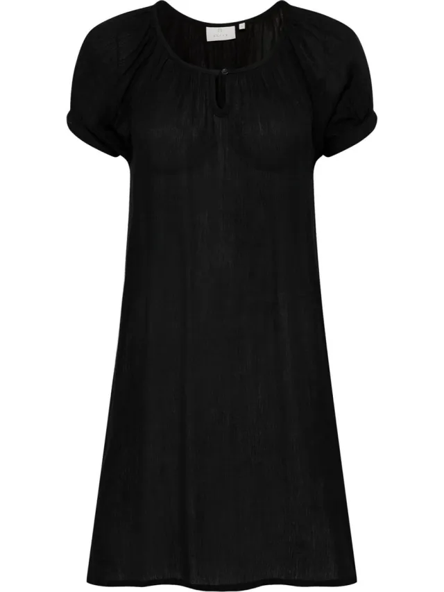 Kaffe jurk amber Zwart-38