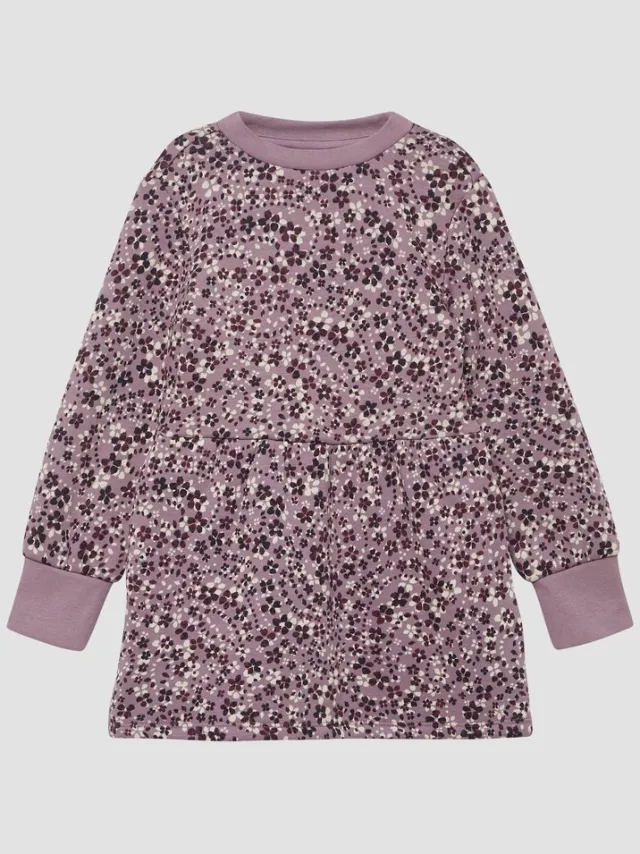 S.Oliver female - Thermische fleecejurk met all-over print roze