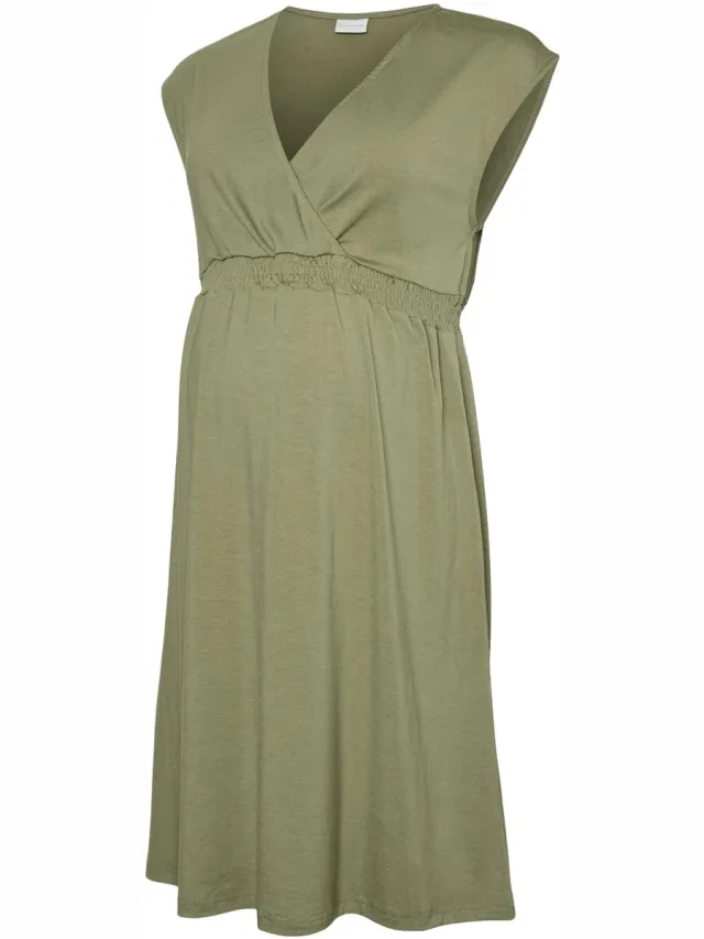 Mamalicious MLRANI TESS SL JRS ABK DRESS 2F - Dames - Maxi jurken Oil Green