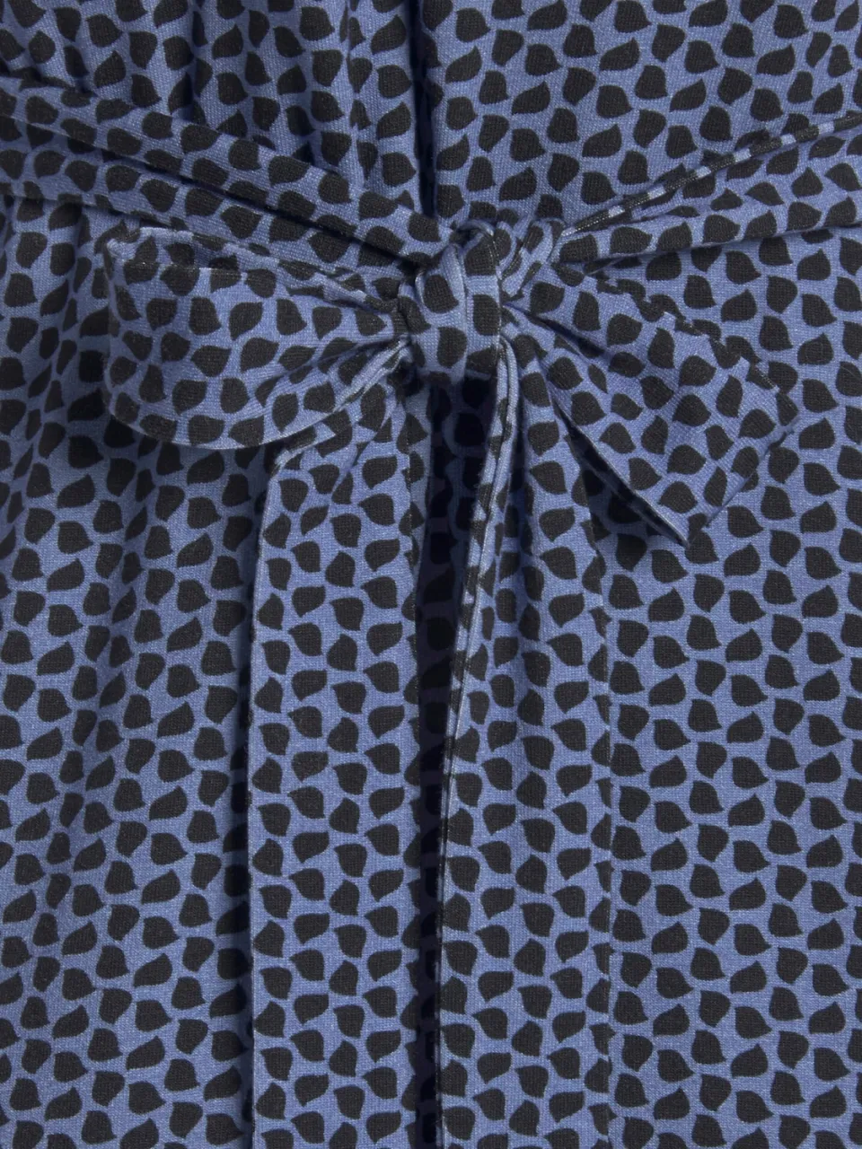 Jersey jurk blauw/marine gedessineerd, foto 2