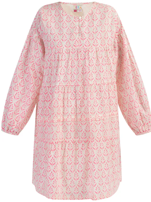 IZIA Midi-jurk met all-over print Dames neonroze roze, foto 2