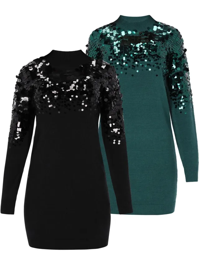Mo dress 2-Pack Black & Emerald