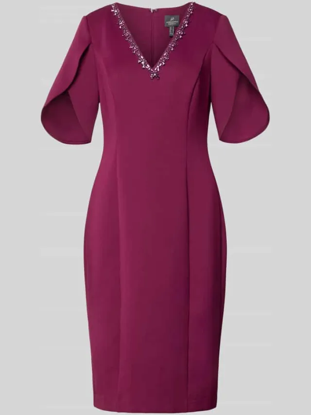 Adrianna Papell Midi-jurk met bloemendesign prune, foto 2