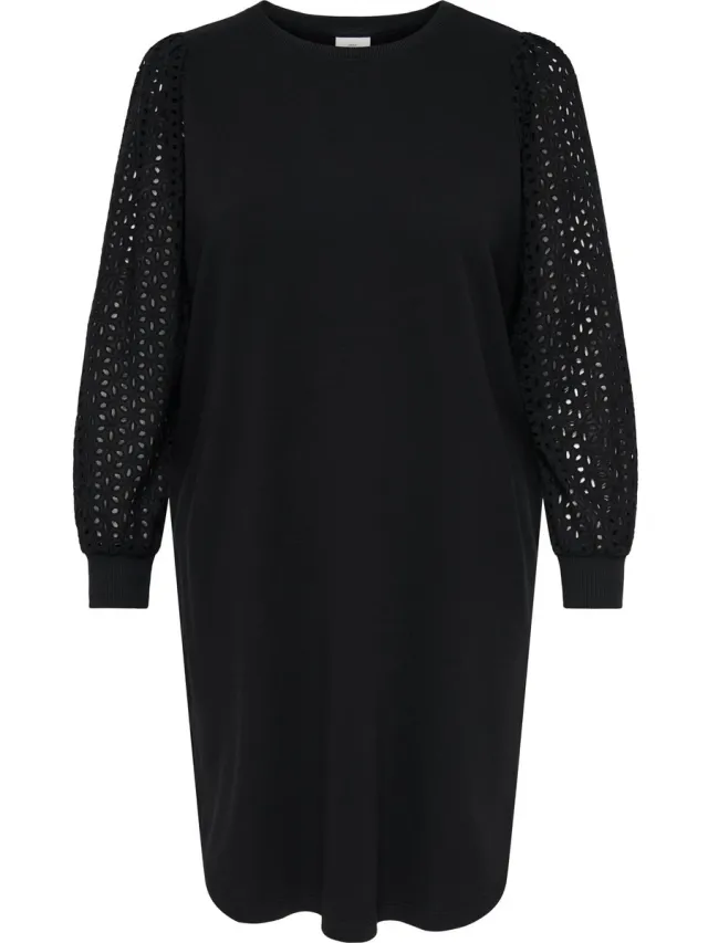 Only Carmakoma Sweatjurk CARDONNA Midi-jurk Black 1